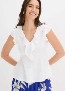 Camiseta con volantes