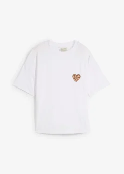 Camiseta corta con hombros caídos
