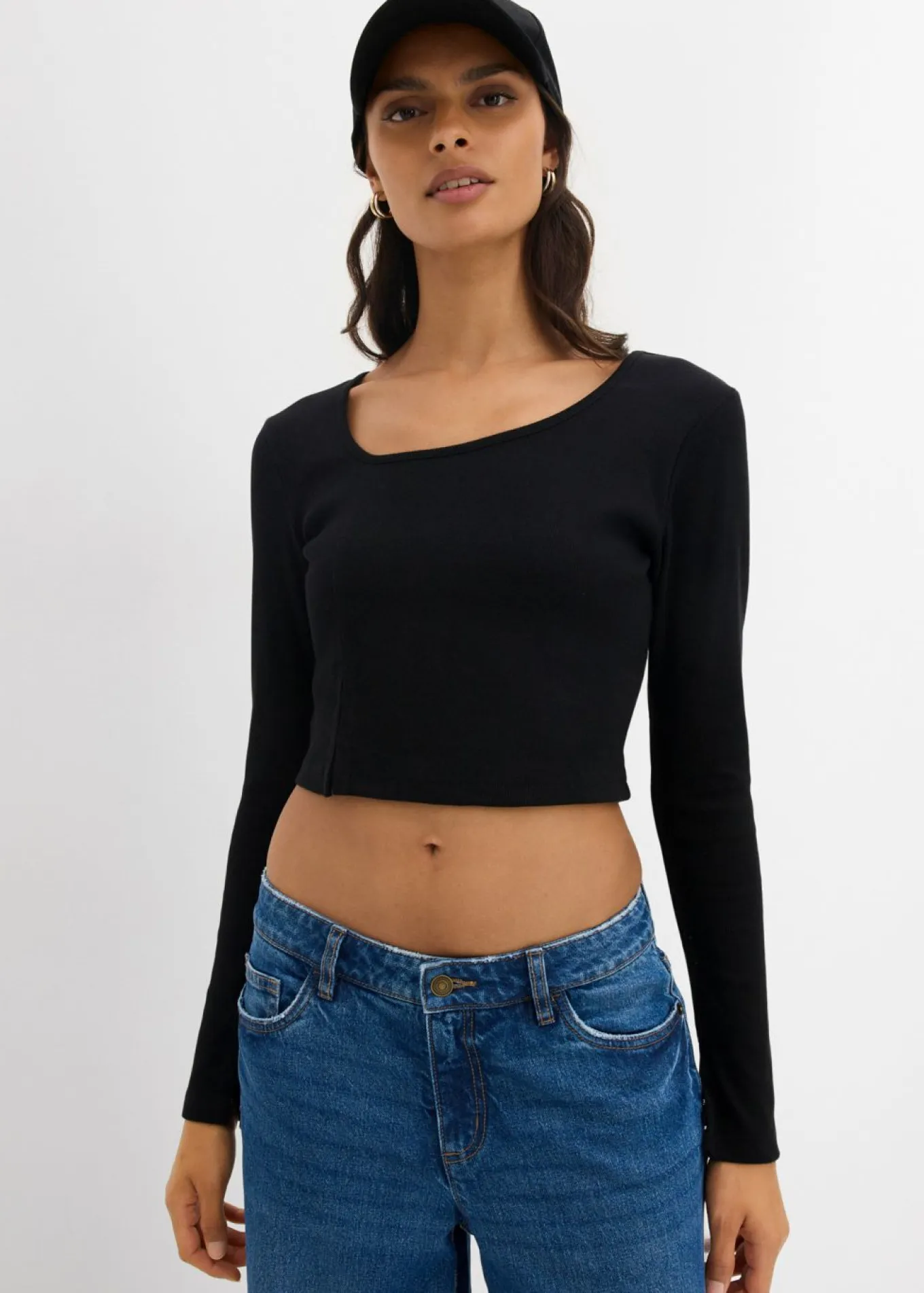 Camiseta corta de canalé