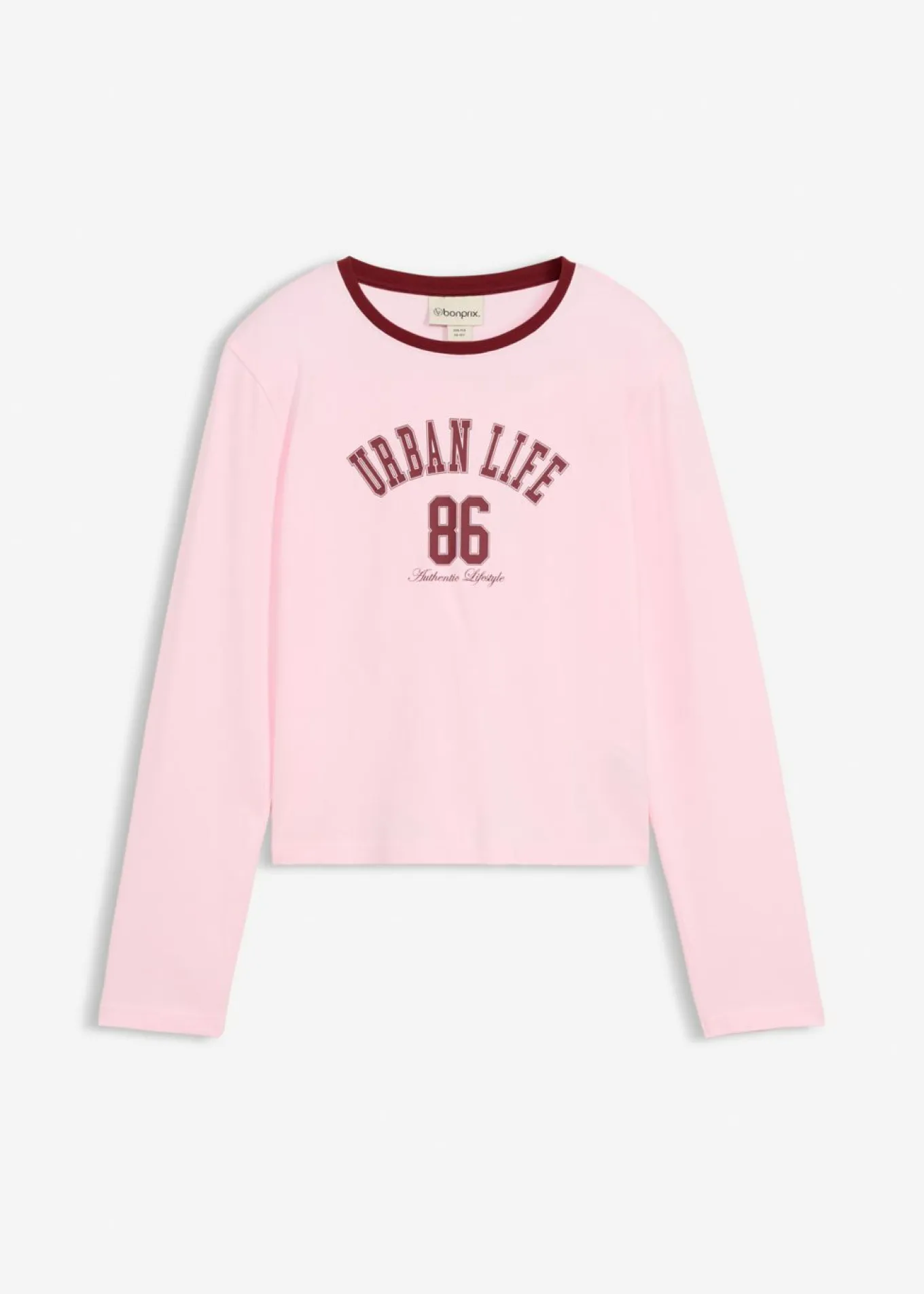 Camiseta corta de manga larga de mezcla de algodón orgánico elástico