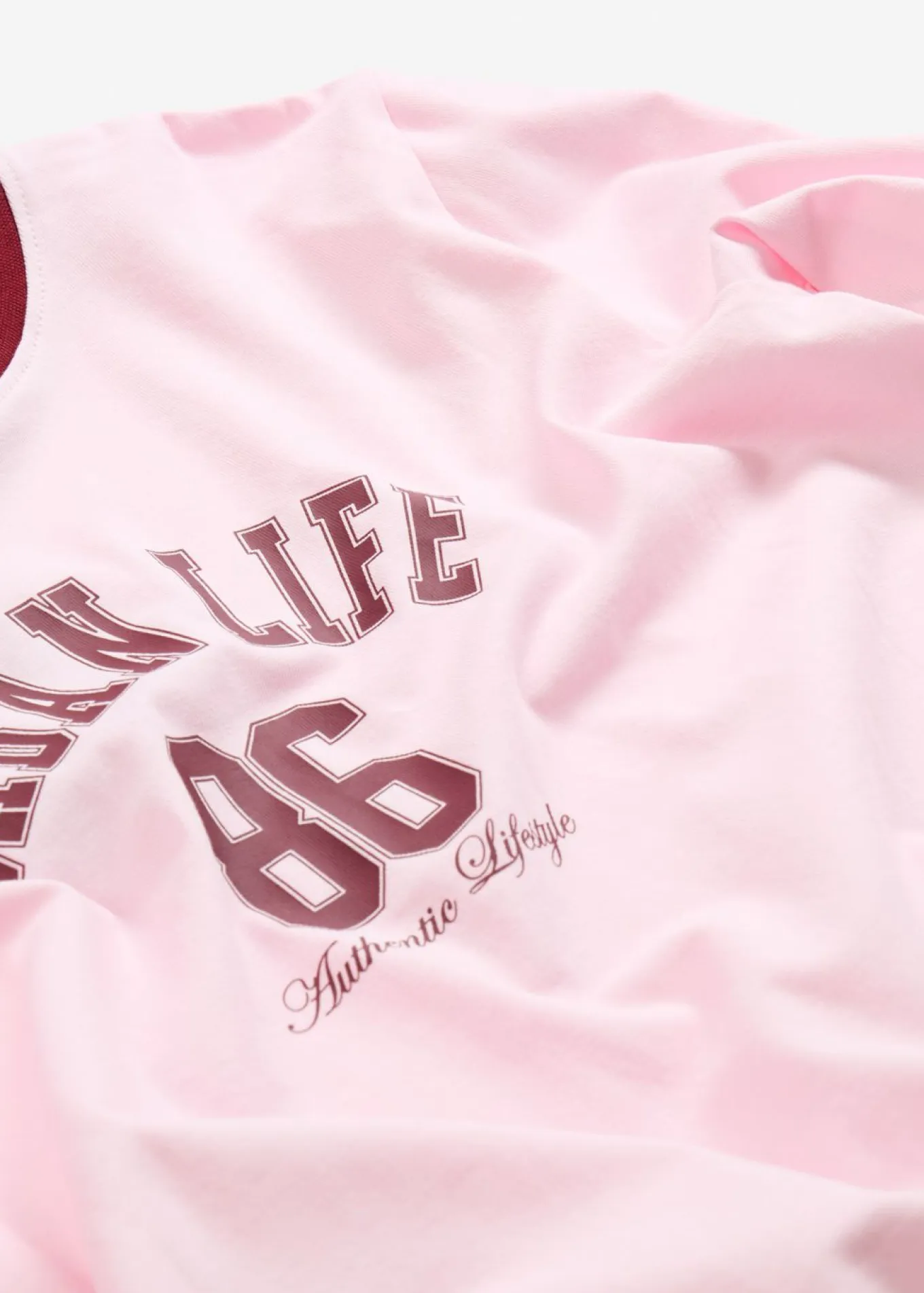 Camiseta corta de manga larga de mezcla de algodón orgánico elástico