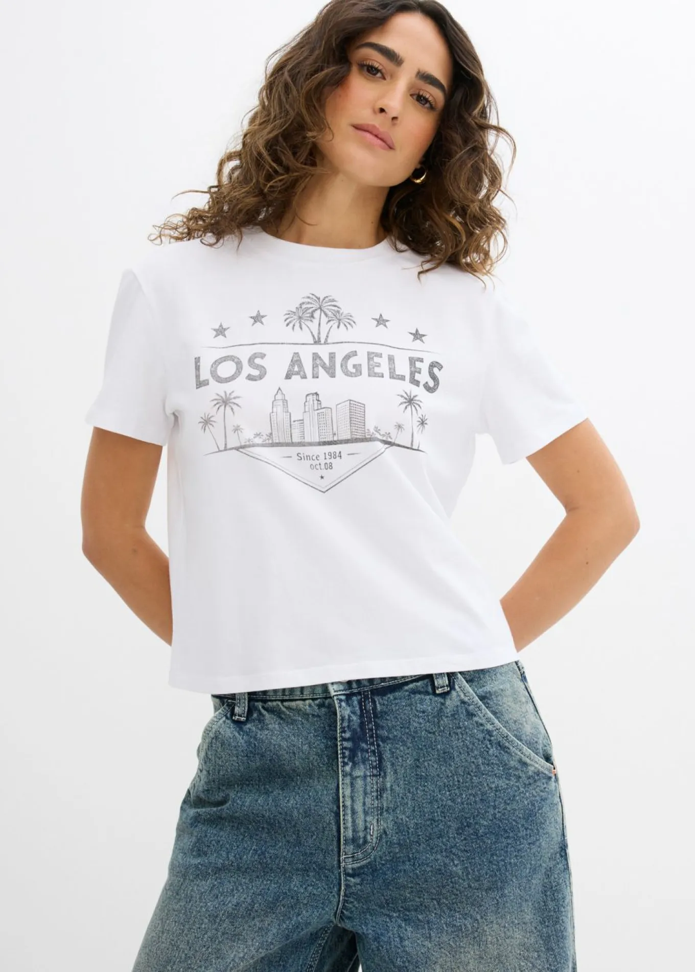 Camiseta corta de punto