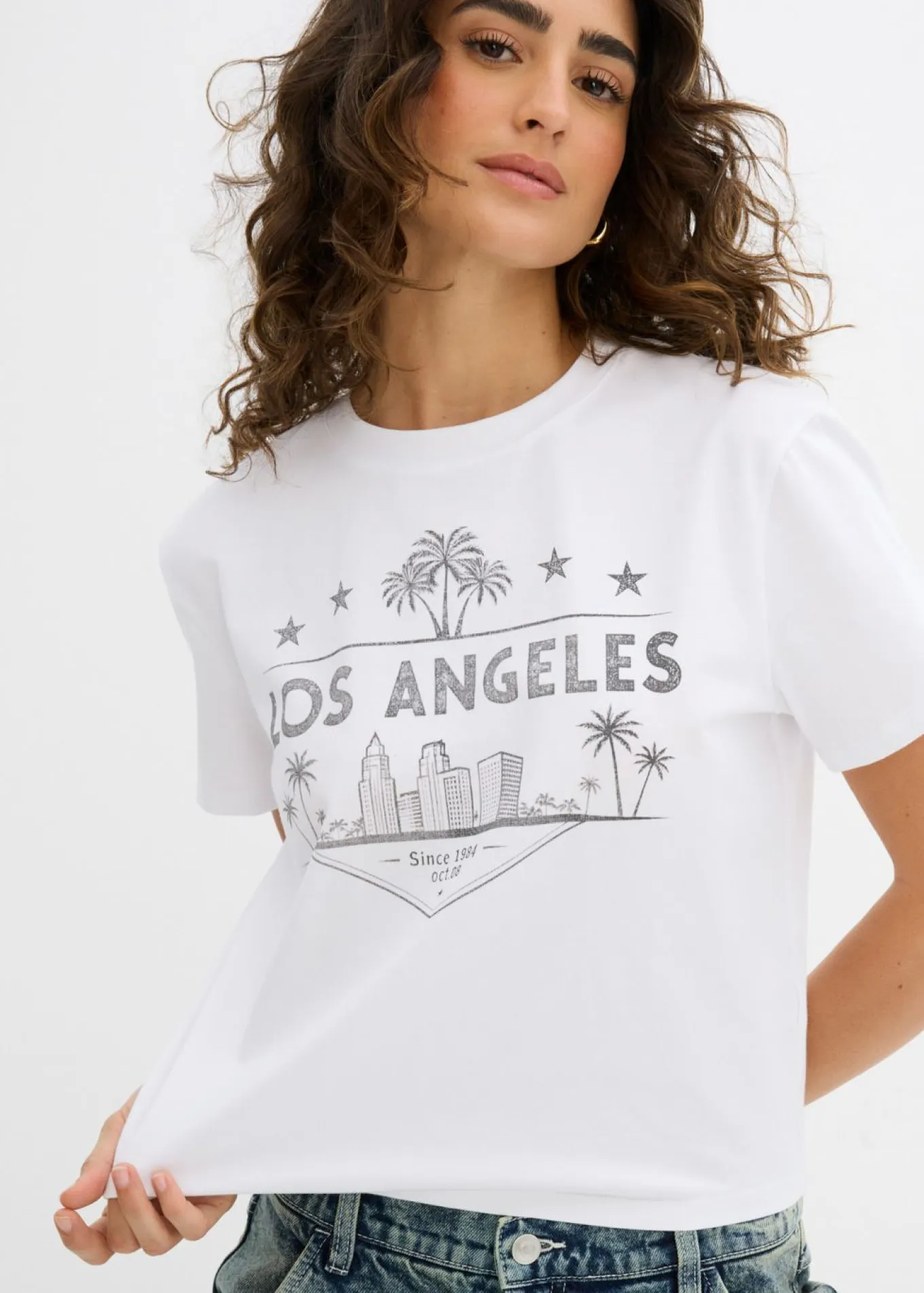 Camiseta corta de punto