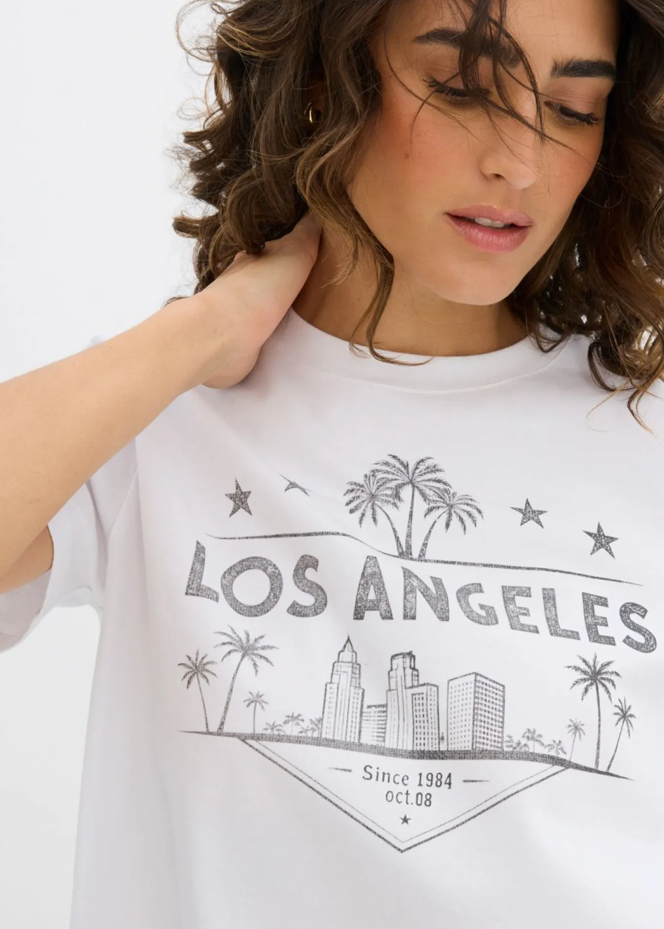 Camiseta corta de punto