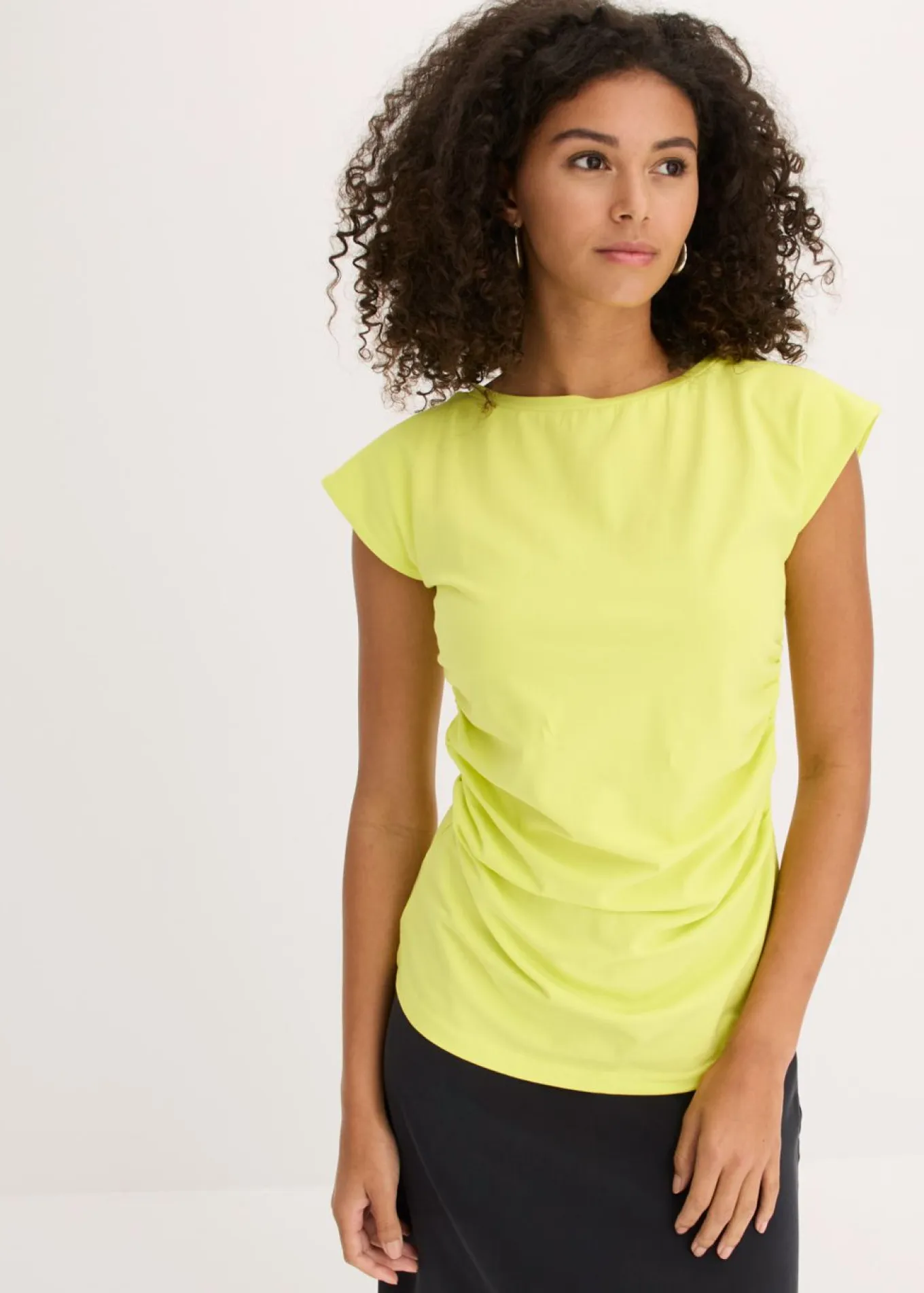 Camiseta de algodón con elástico