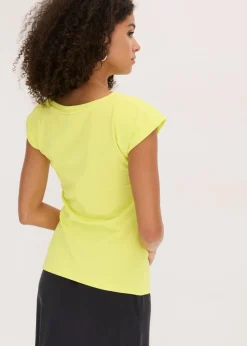 Camiseta de algodón con elástico