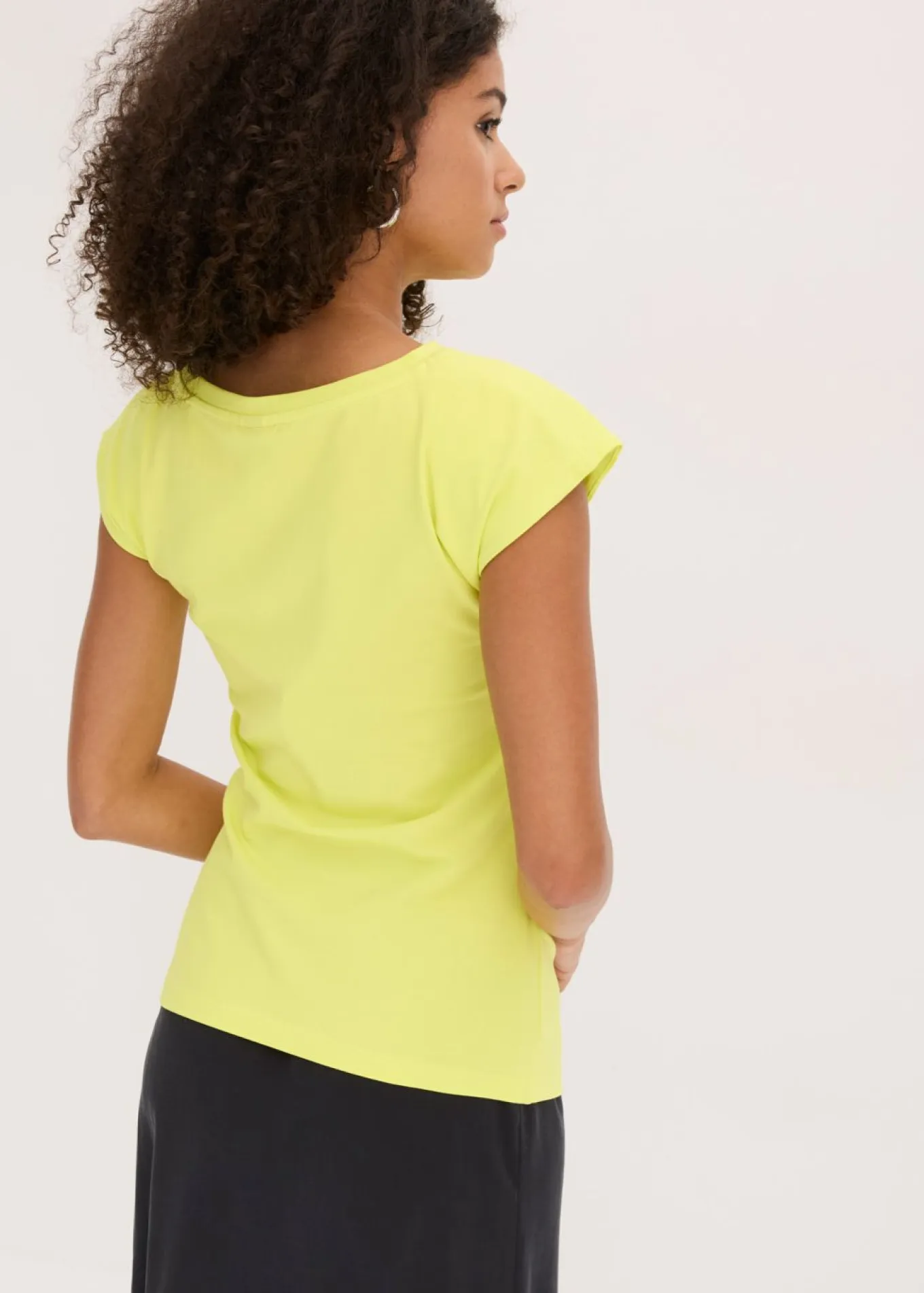 Camiseta de algodón con elástico