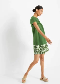 Camiseta de algodón con encaje