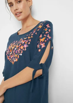 Camiseta de algodón con hombros al descubierto