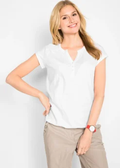 Camiseta de algodón con manga corta