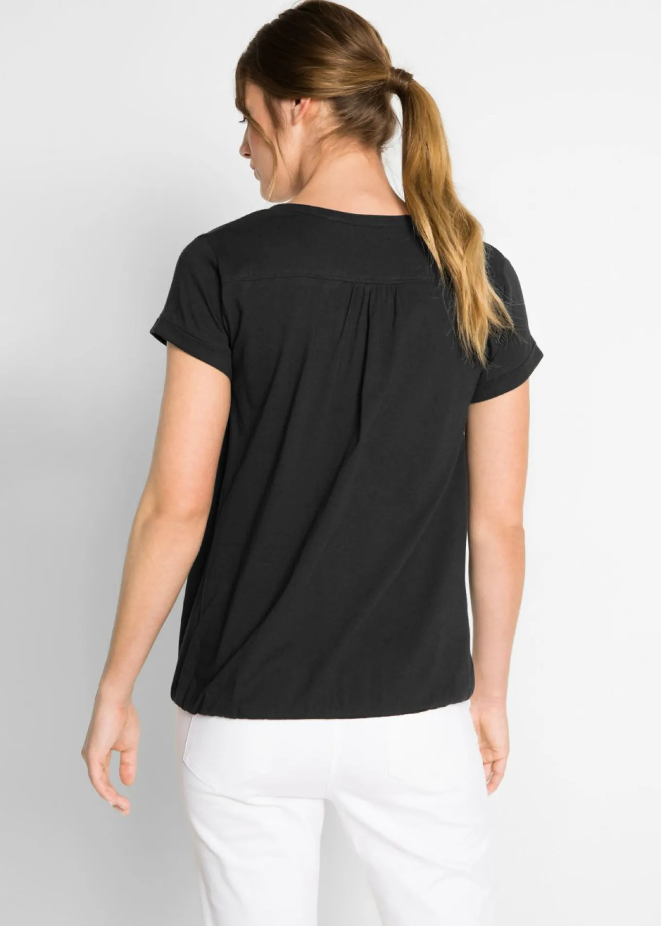 Camiseta de algodón con manga corta
