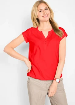 Camiseta de algodón con manga corta