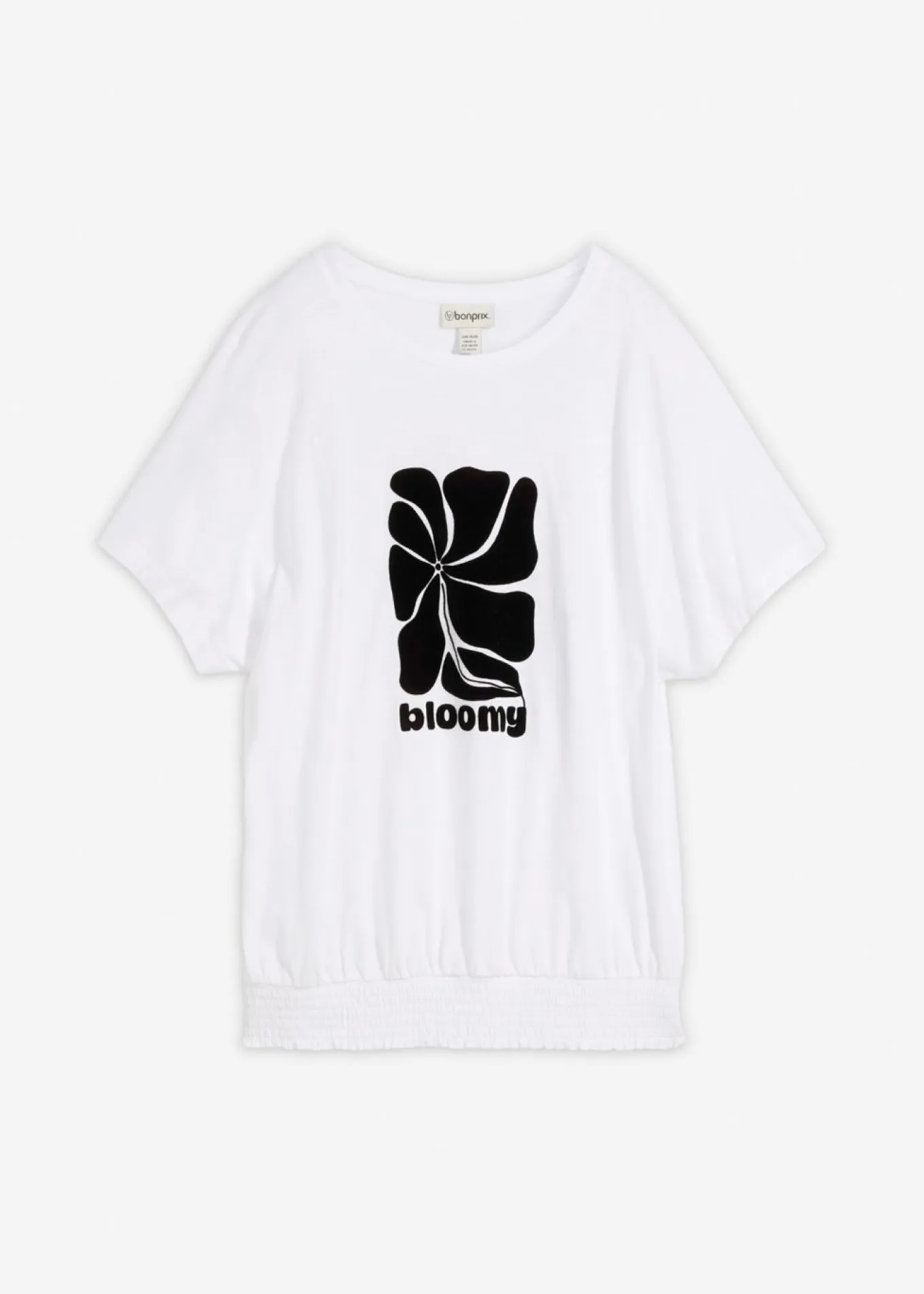 Camiseta de algodón con nido de abeja