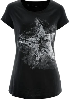Camiseta de algodón e hilo flameado con manga corta