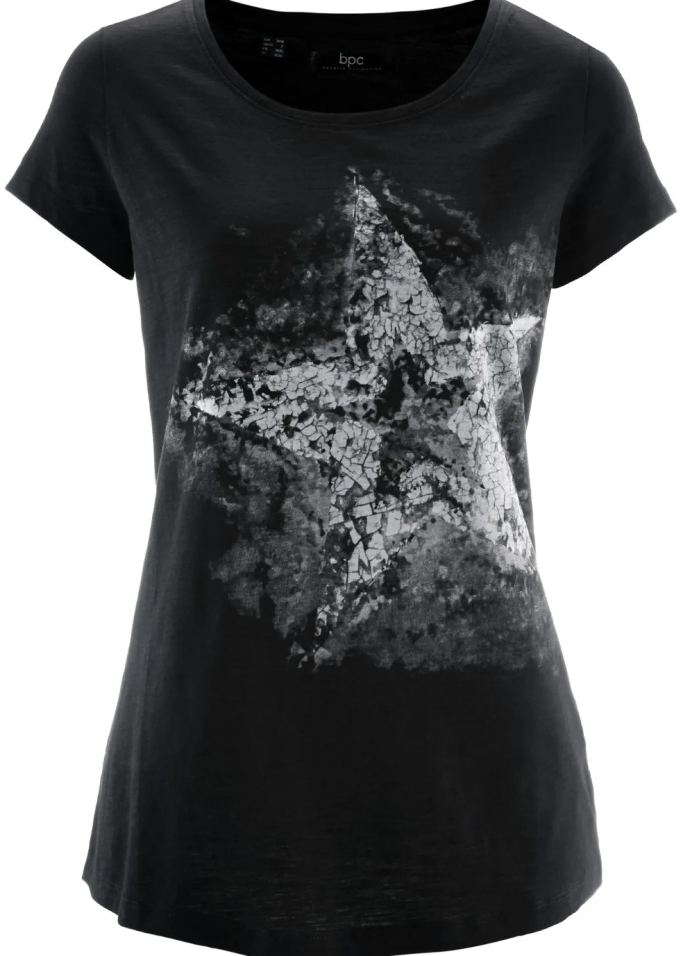 Camiseta de algodón e hilo flameado con manga corta