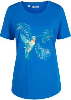 Camiseta de algodón estampada