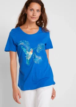 Camiseta de algodón estampada