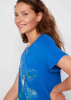 Camiseta de algodón estampada