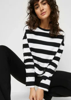 Camiseta de algodón interlock puro con manga larga
