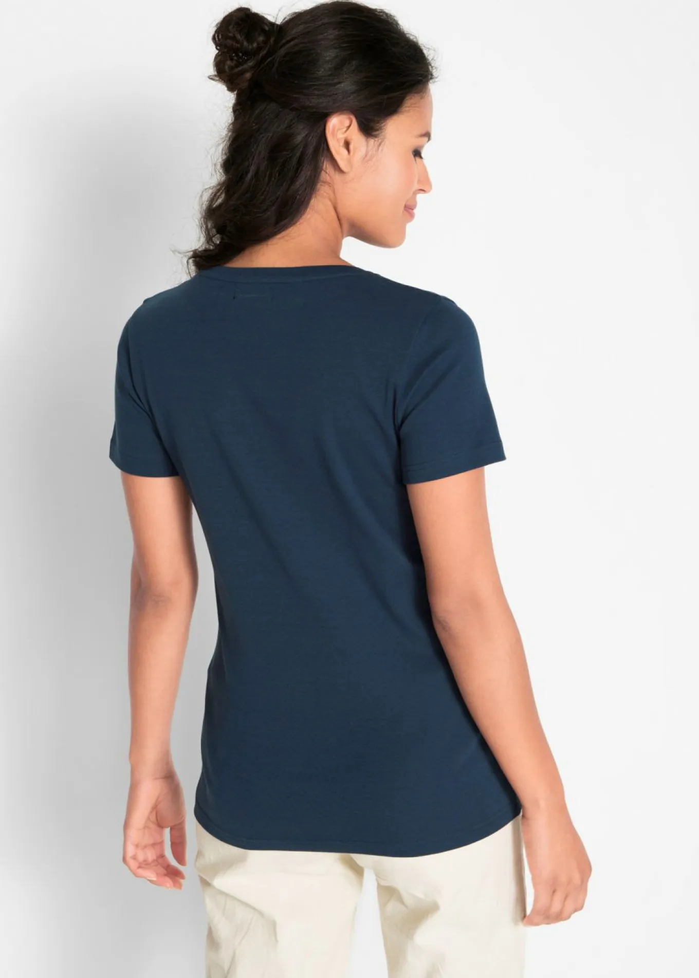 Camiseta de algodón, manga corta