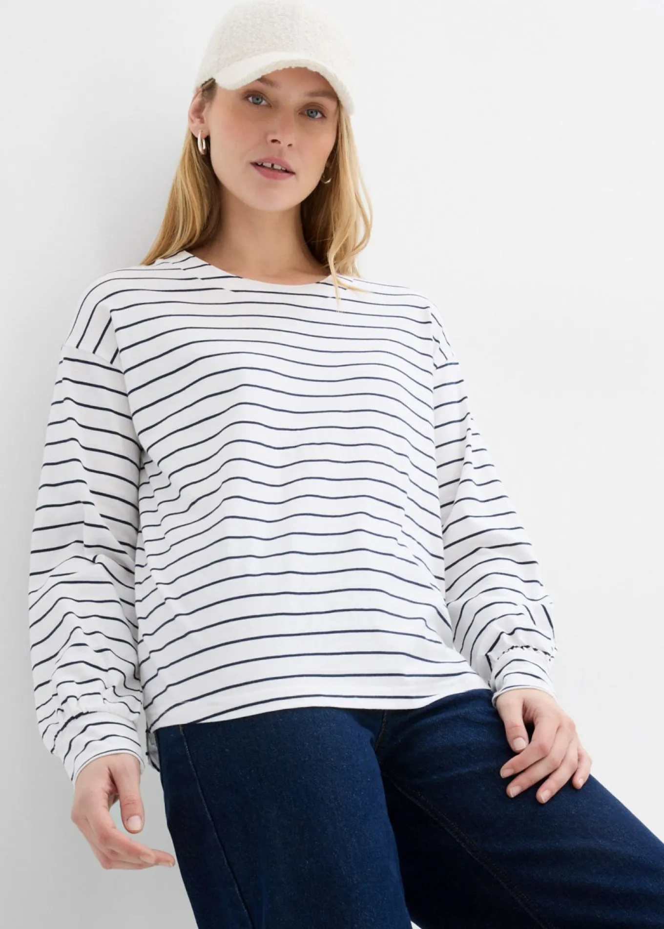 Camiseta de algodón orgánico puro con manga larga