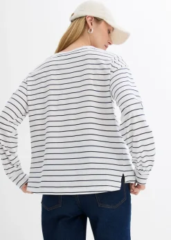 Camiseta de algodón orgánico puro con manga larga