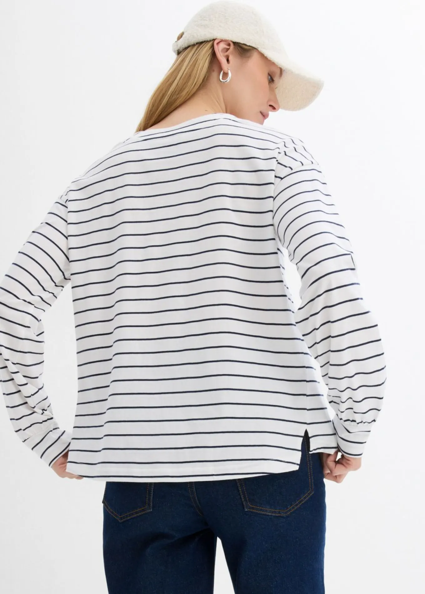 Camiseta de algodón orgánico puro con manga larga