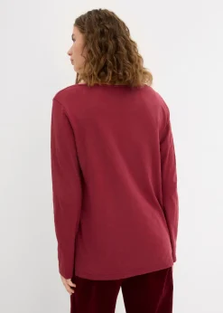 Camiseta de algodón orgánico puro con botones