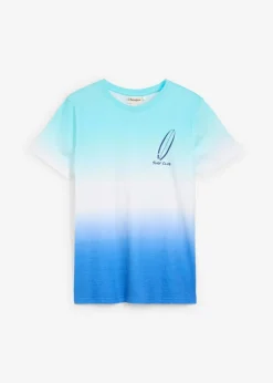 Camiseta de algodón orgánico con degradado cromático