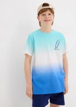 Camiseta de algodón orgánico con degradado cromático