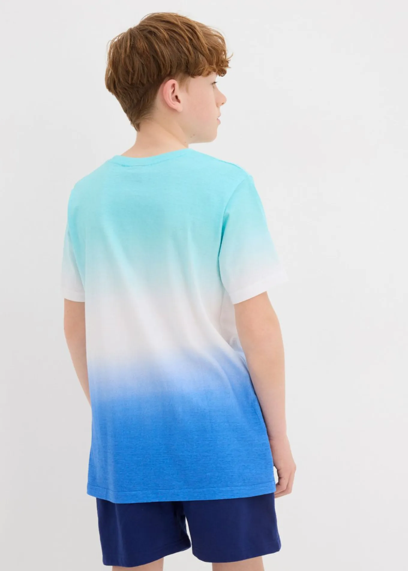 Camiseta de algodón orgánico con degradado cromático