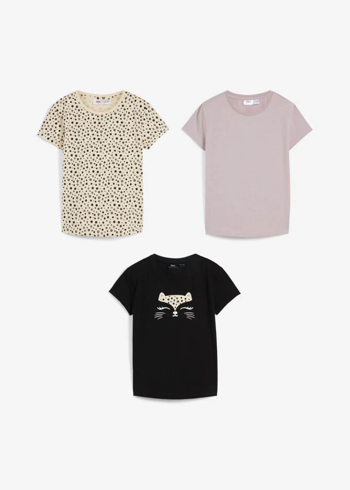 Camiseta de algodón orgánico puro (3 unidades)