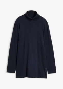 Camiseta de algodón orgánico puro con cuello alto
