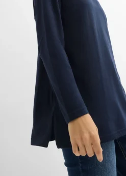 Camiseta de algodón orgánico puro con cuello alto