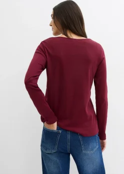 Camiseta de algodón orgánico puro con manga larga