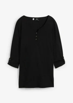 Camiseta de algodón orgánico puro con botones