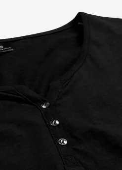 Camiseta de algodón orgánico puro con botones