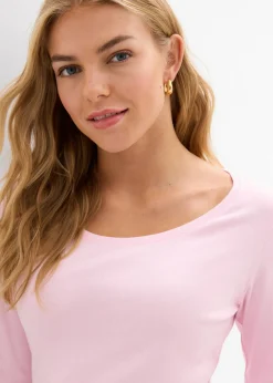Camiseta de algodón orgánico puro con manga larga