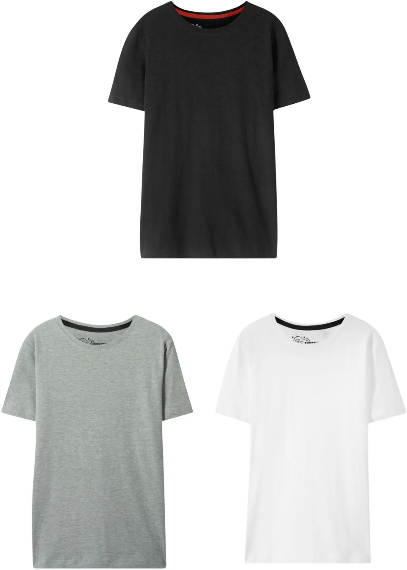 Camiseta de algodón orgánico (3 unidades)