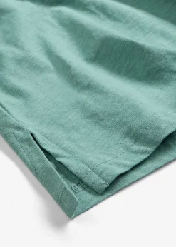 Camiseta de algodón orgánico puro con botones