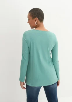 Camiseta de algodón orgánico puro con botones