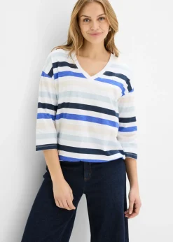 Camiseta de algodón orgánico con mangas 3/4