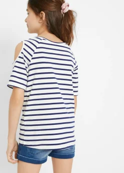 Camiseta de algodón orgánico con hombros al descubierto (2 unidades)