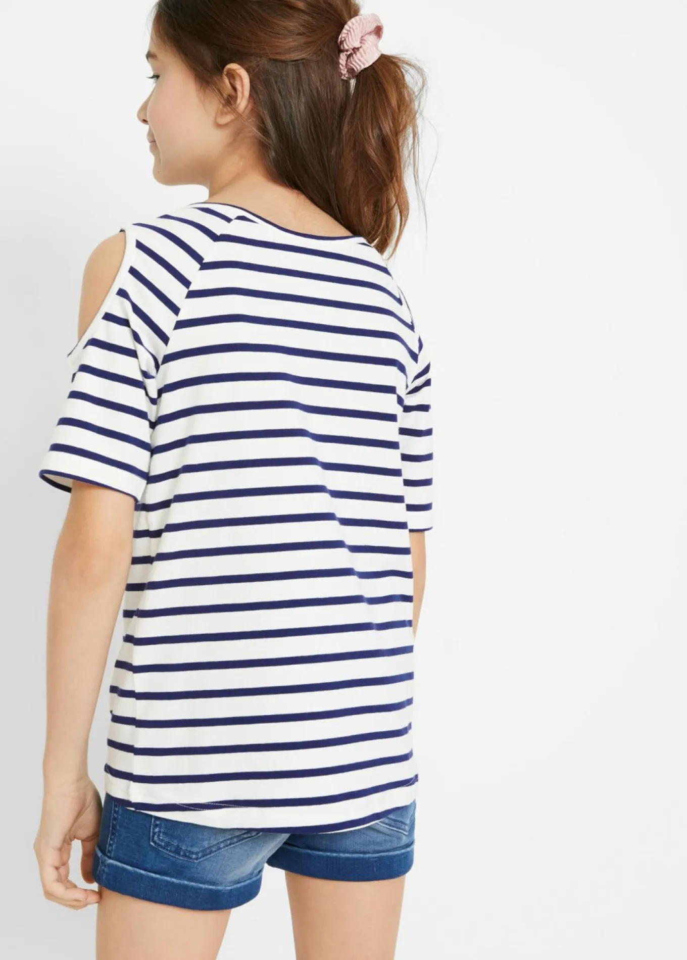Camiseta de algodón orgánico con hombros al descubierto (2 unidades)