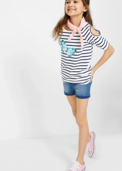 Camiseta de algodón orgánico con hombros al descubierto (2 unidades)