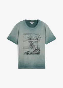 Camiseta de algodón orgánico con aspecto lavado