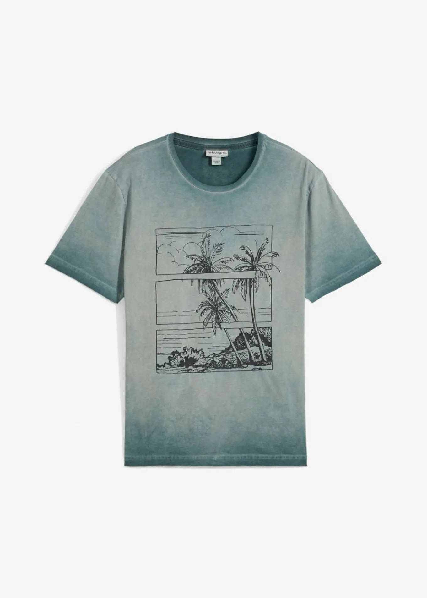 Camiseta de algodón orgánico con aspecto lavado