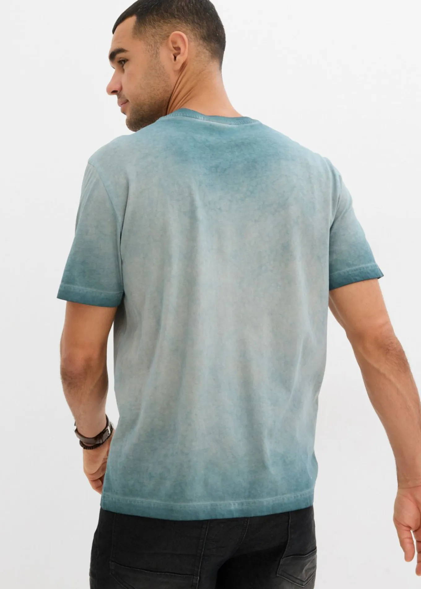 Camiseta de algodón orgánico con aspecto lavado