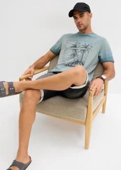 Camiseta de algodón orgánico con aspecto lavado