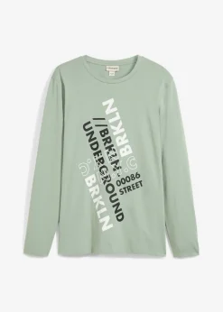 Camiseta de algodón orgánico puro con manga larga
